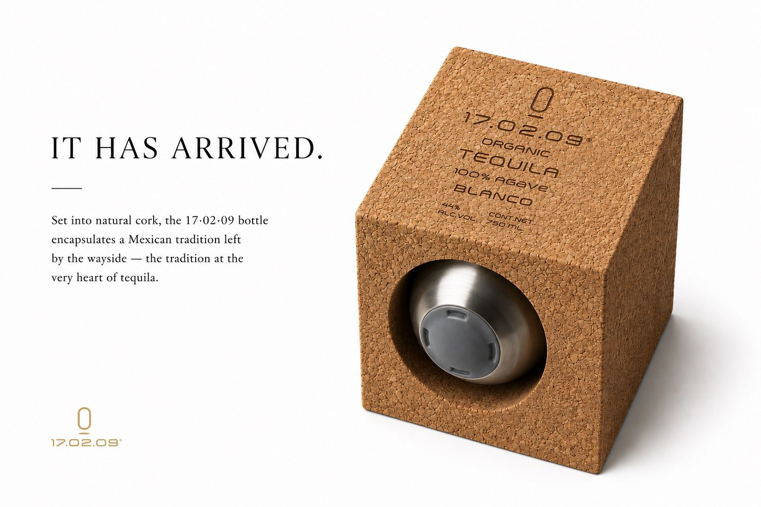 Luxury packaging of 17.02.09 tequila