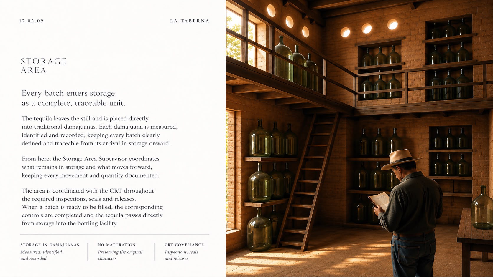 Mexican craftsmanship in ancestral tequila making